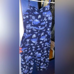 Old Navy Cropped Jumpsuit (Size: Large)